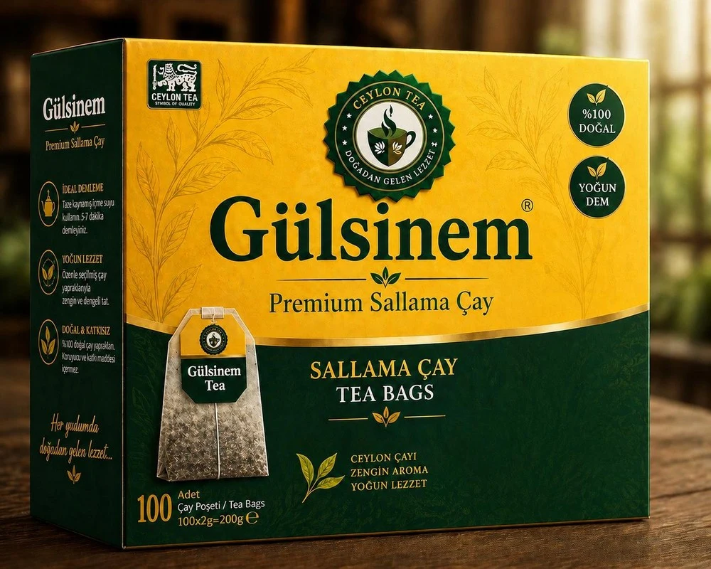 Gülsinem Premium Sallama Çay 100'lü – 200 Gr Seylan Çayı
