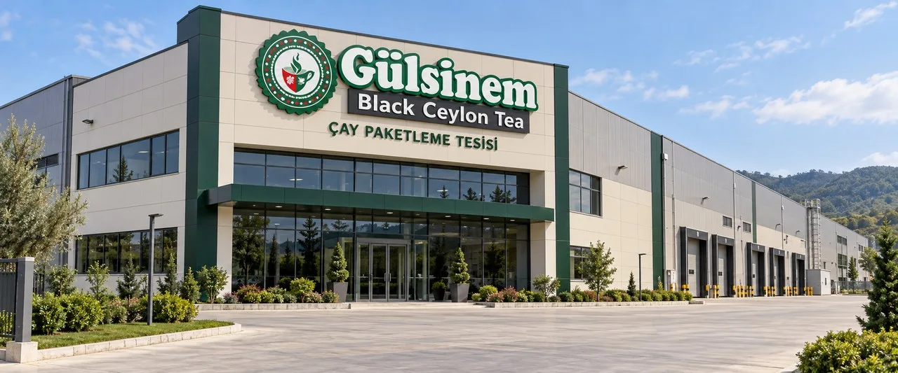 Gülsinem Çay paketleme tesisinin dış cephesi